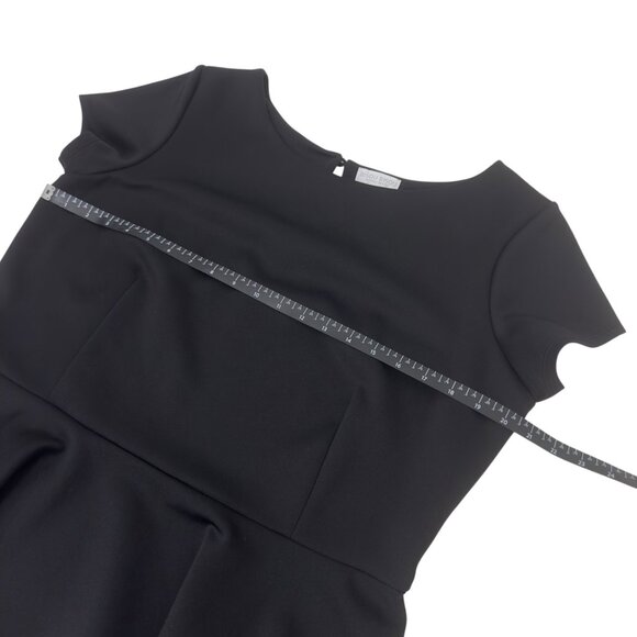 Bisou Bisou Michele Bohbot Black Peplum Top XL Pulllover - Picture 4 of 10